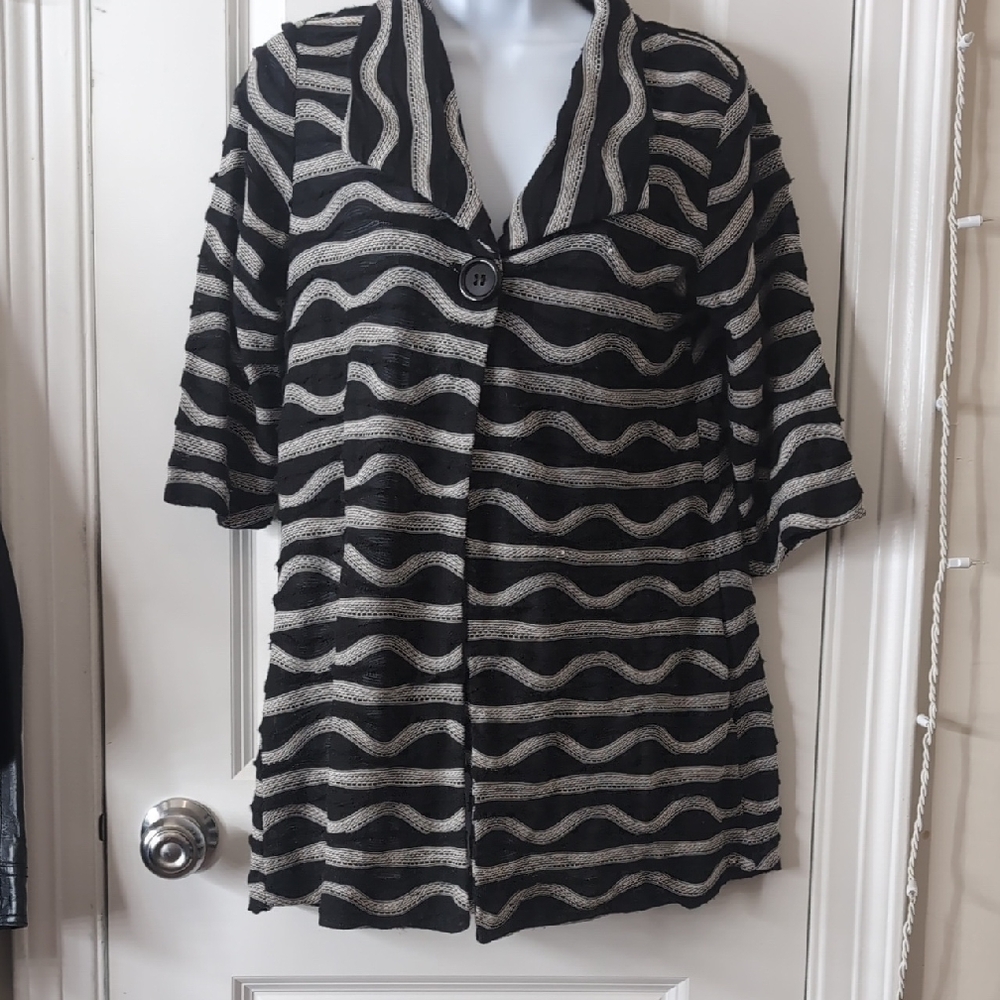 Andria Lieu Black and White Cardigan